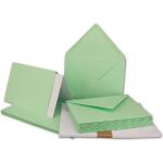 Reduzierte Mintgrüne Einladungskarten & Einladungen DIN A6 aus Papier 