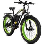 26 Zoll E-Bike Mountainbike, E Bike Herren mit Hinterradmotor 85 Nm, E Mountainbike 48V/17.5AH Abnehmbare Lithium-Batterie 90KM | Shimano 21-Gang, E Fatbike Hydraulische Scheibenbremse