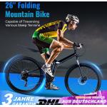 26 Zoll Klappfahrrad MTB 21-Gang Klappbar Rennrad Jugendfahrrad Camping Fahrrad