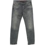 Graue Camp David Stretch-Jeans mit Reißverschluss aus Baumwolle für Herren Größe L 