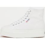 Reduzierte Weiße SUPERGA High Top Sneaker & Sneaker Boots aus Textil atmungsaktiv für Damen Größe 38 