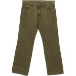Braune WRANGLER Bootcut Jeans mit Reißverschluss aus Baumwolle für Herren Größe XXL 