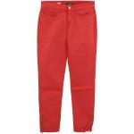 Rote Tommy Hilfiger Milan Slim Fit Jeans mit Reißverschluss aus Baumwolle für Damen 