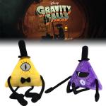 28CM Gravity Falls Plush Toy Bill Cipher Purple Triangle Villain Cartoon Fans