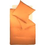 Orange Fleuresse Colours Kopfkissenbezüge aus Baumwolle 220x200 