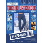 Dunkelblaue The Bakis Thermo-Unterhosen aus Baumwolle für Herren 2-teilig für den für den Winter 