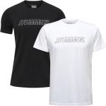 Reduzierte Schwarze Kurzärmelige Hummel T-Shirts mit Insekten-Motiv aus Jersey für Herren Größe M 2-teilig 