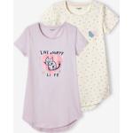 Braune Kurzärmelige Vertbaudet Kindernachthemden & Kindernachtkleider aus Baumwolle für Mädchen Größe 86 
