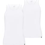 Reduzierte Weiße Puma Basic Herrenträgerhemden & Herrenachselhemden aus Baumwolle Größe M 2-teilig für den für den Sommer 