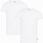 Reduzierte Weiße Bikkembergs V-Ausschnitt T-Shirts für Herren Größe XL 2-teilig 