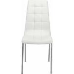 Weiße Gesteppte Moderne Stuhl-Serie aus Leder Breite 0-50cm, Höhe 50-100cm, Tiefe 50-100cm 2-teilig 