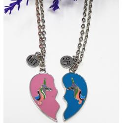 2Er-Set Beste Freundin Halskette, Personalisierte Freundschaftskette, Passende Hälften Valentinstagsgeschenk