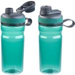 2er-Set BPA-freie Sport-Trinkflaschen, 700 ml, auslaufsicher, grün