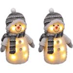 Gravidus Schneemänner LED beleuchtet 2-teilig 