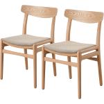 Beige Ars Natura Natura Esszimmerstühle & Küchenstühle aus Holz Breite 50-100cm, Höhe 0-50cm, Tiefe 0-50cm 2-teilig 