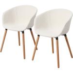 Reduzierte Weiße Moderne Studio Copenhagen Esszimmerstühle & Küchenstühle aus Holz Breite 50-100cm, Höhe 50-100cm, Tiefe 50-100cm 2-teilig 