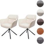 Beige Moderne Mendler Designer Stühle Pulverbeschichtete aus Textil höhenverstellbar Breite 50-100cm, Höhe 50-100cm, Tiefe 50-100cm 2-teilig 
