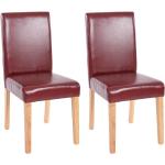 Rote Moderne Mendler Littau Esszimmerstühle & Küchenstühle aus Stoff Breite 0-50cm, Höhe 0-50cm, Tiefe 0-50cm 2-teilig 