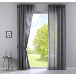 Reduzierte Graue gardinenbox Gardinen & Vorhänge matt aus Polyester transparent 2-teilig 