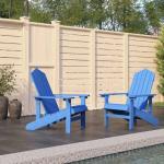 Reduzierte Aquablaue Adirondack Chairs imprägniert aus Massivholz Outdoor Breite 50-100cm, Höhe 50-100cm, Tiefe 50-100cm 2-teilig 