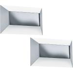 Silberne etc-shop Außenwandleuchten & Außenwandlampen aus Edelstahl 2-teilig 