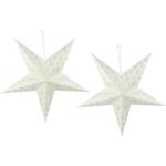 Goldene Sterne Pendelleuchten & Pendellampen mit Weihnachts-Motiv aus Papier 