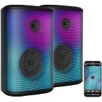 2er-Set mobile Outdoor-PA-Partyanlagen & -Bluetooth-Boomboxen, 200 W