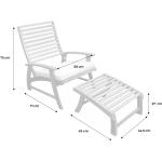 Nachhaltige Teakholz-Gartenstühle aus Akazienholz Outdoor Breite 50-100cm, Höhe 0-50cm, Tiefe 50-100cm 2-teilig 