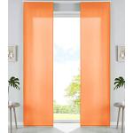Orange Unifarbene Moderne gardinenbox Flächenvorhänge & Flächengardinen Matte mit Klettband 2-teilig 