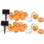 LUNARTEC Solarlichterketten & Lichterketten für Außen mit Halloween-Motiv schwenkbar 