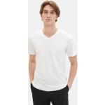 Reduzierte Weiße Tom Tailor T-Shirts für Herren Größe M 2-teilig 