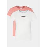 Reduzierte Weiße Tommy Hilfiger TOMMY JEANS T-Shirts für Damen Größe XXS 2-teilig 