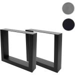 Schwarze Industrial Mendler Tischgestelle & Tischkufen aus Eisen Breite 0-50cm, Höhe 0-50cm, Tiefe 0-50cm 2-teilig 