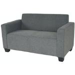 Graue Moderne Mendler Zweisitzer-Sofas aus Textil mit Armlehne Breite 100-150cm, Höhe 0-50cm 2 Personen 
