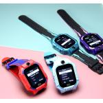 Violette Smartwatches aus Silikon mit Kamera mit Silikonarmband für Kinder 