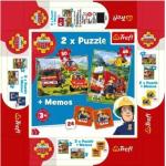 2in1 Puzzles+Memo - Feuerwehrmann Sam (Kinderpuzzle)