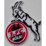 Schwarze 1. FC Köln Fußball Aufnäher mit Köln-Motiv 2-teilig 