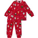Reduzierte Rote Villervalla Bio Kinderschlafanzüge & Kinderpyjamas aus Baumwolle Größe 134 2-teilig für den für den Winter 