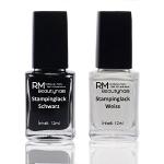 Schwarze RM Beautynails Stamping Lacke 12 ml 
