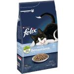 Felix Katzenfutter Sensations Senior Trockenfutter für Katzen mit Truthahn 