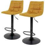 Reduzierte Senfgelbe Red Living Barhocker & Barstühle aus Stoff Breite 0-50cm, Höhe 0-50cm, Tiefe 0-50cm 