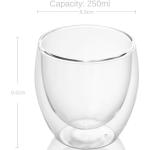 Moderne Glasserien & Gläsersets 200 ml mit Kaffee-Motiv aus Glas doppelwandig 