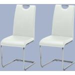 Reduzierte Weiße roomscape Freischwinger Stühle aus Kunstleder Breite 0-50cm, Höhe 0-50cm, Tiefe 0-50cm 