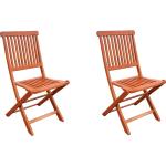 Garden Pleasure Nachhaltige Hochlehner-Gartenstühle geölt aus Holz Breite 0-50cm, Höhe 0-50cm, Tiefe 0-50cm 2-teilig 