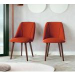 Reduzierte Orange Moderne Esszimmerstühle & Küchenstühle aus Nussbaum Breite 50-100cm, Höhe 50-100cm, Tiefe 50-100cm 