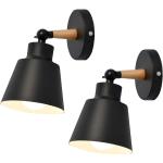 Reduzierte Schwarze Vintage Lampen aus Metall E27 