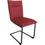 Reduzierte Rote Moderne Esszimmerstühle & Küchenstühle aus Textil Breite 0-50cm, Höhe 0-50cm, Tiefe 0-50cm 