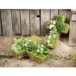 Grüne Rustikale Blumenkästen & Pflanzkästen aus Metall 2-teilig 