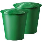 Grüne Regentonnen & Regenspeicher 201l - 300l aus Kunststoff mit Deckel 