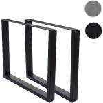 Schwarze Industrial Mendler Tischgestelle aus Eisen Breite 50-100cm, Höhe 50-100cm, Tiefe 0-50cm 2-teilig 